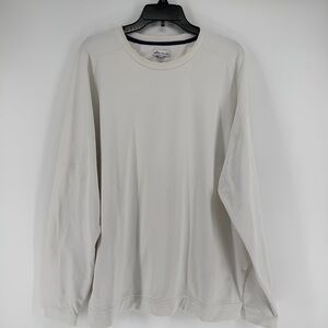 Peter Millar Performance Off White Long Sleeve Layering Shirt Mens Size 2XL